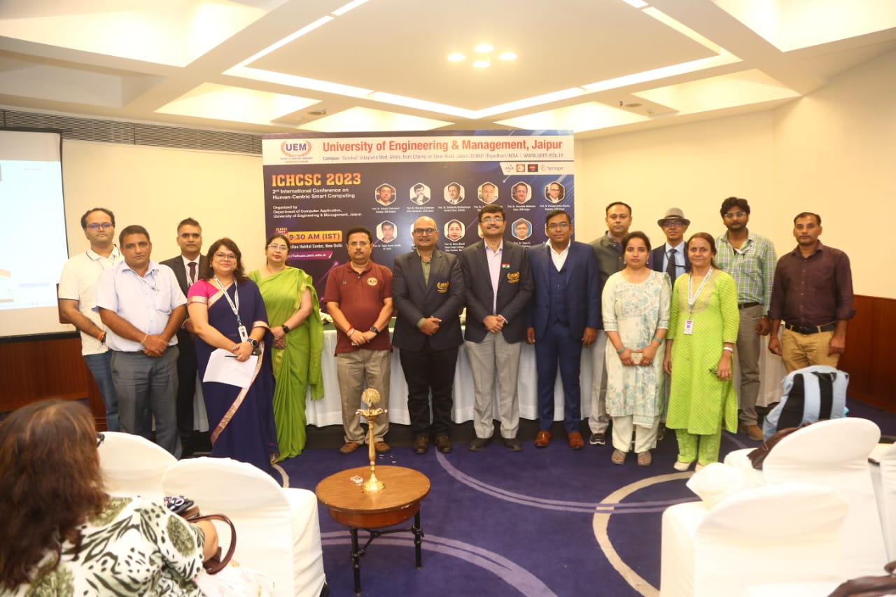 ICHCSC (International Conference on Human-Centric Smart Computing) - IEEE Sponsored Conference, organized by the University of Engineering & Management (UEM), JAIPUR on 5th and 6th July, 2023 at India Habitat Centre, New Delhi.
