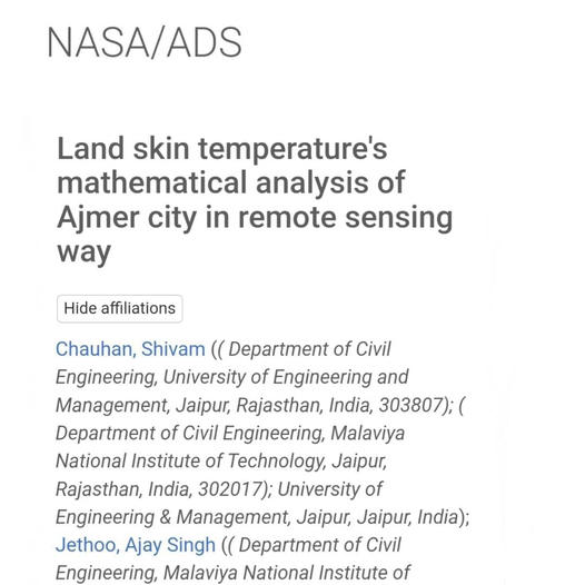Research update: UEM JAIPUR