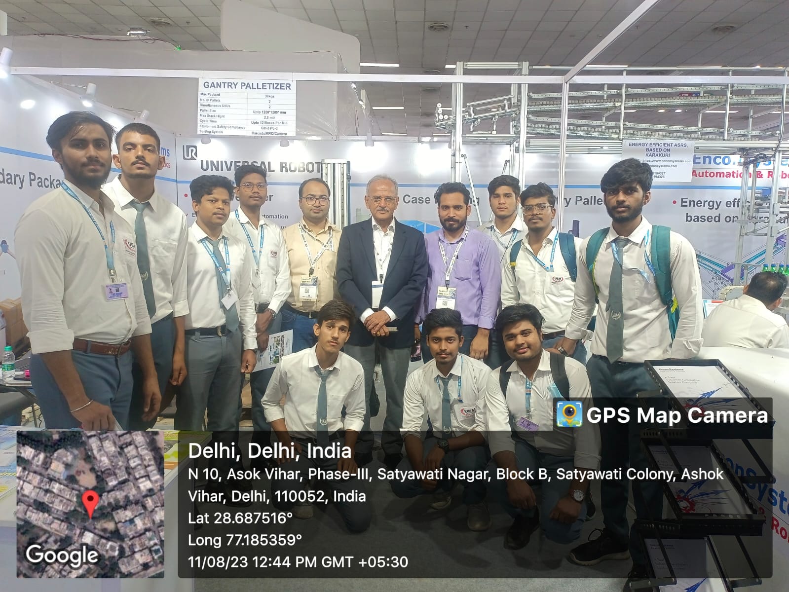 Students of the Department of Electronics & Communication Engineering, University of Engineering & Management (UEM), JAIPUR have visited the Automation and Robotics Expo organised by EnCon System
