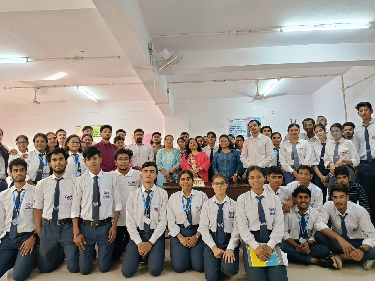 Teachers' day celebrated by the School of Management, University of Engineering & Management (UEM), JAIPUR