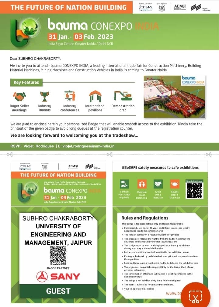 Industrial Visit to auma ConeBxpo India