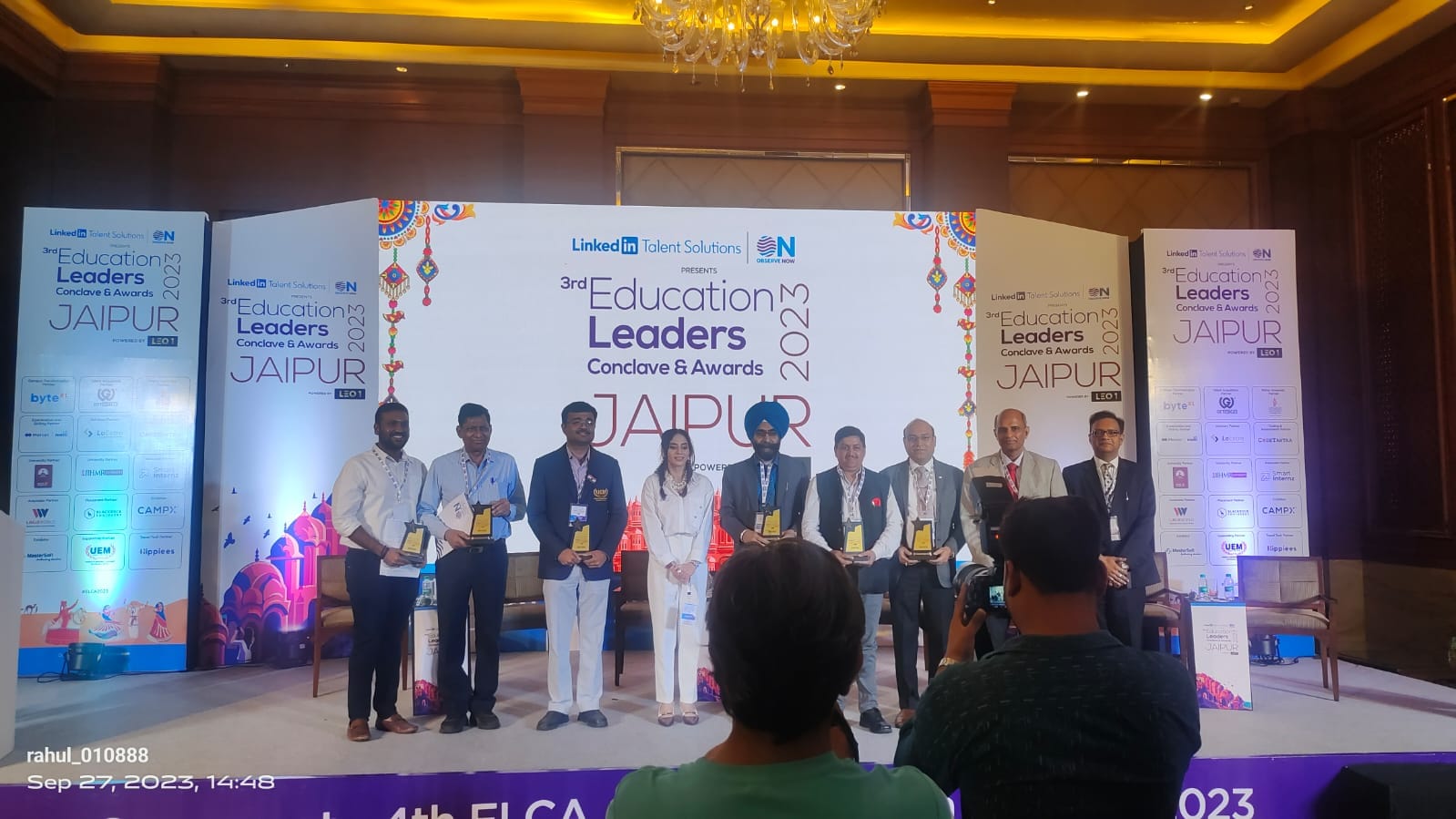 University of Engineering & Management (UEM), Jaipur, IEM-UEM Group has been awarded as "Outstanding University in Training & Placements-2023.