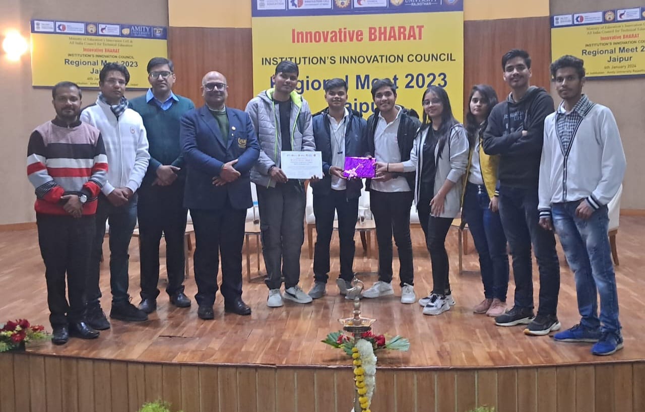 Today, the Students of the University of Engineering & Management (UEM), JAIPUR won the Best Pavilion for Innovations at the AICTE