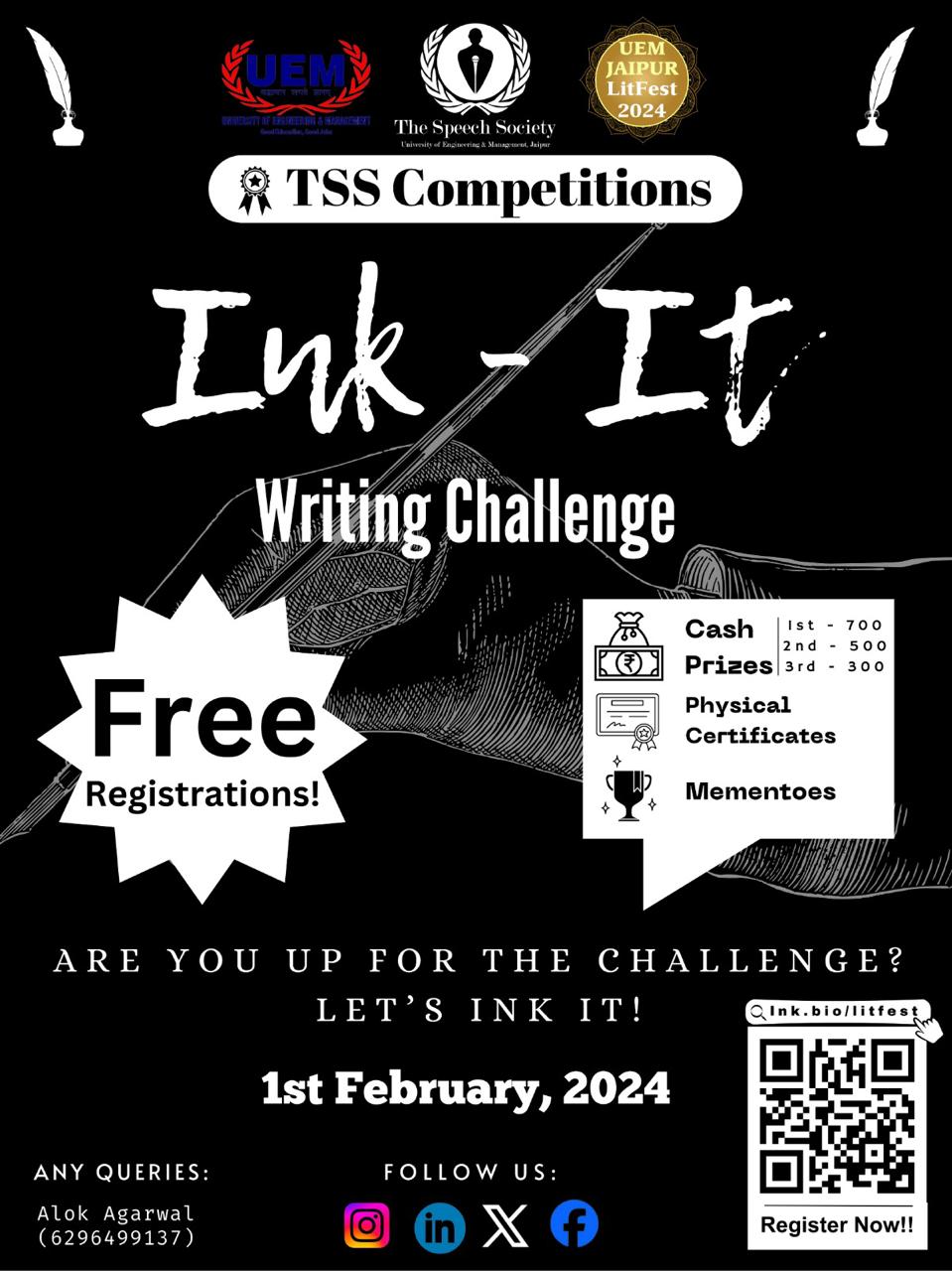 WELCOME TO UEM JAIPUR LITFEST-2024