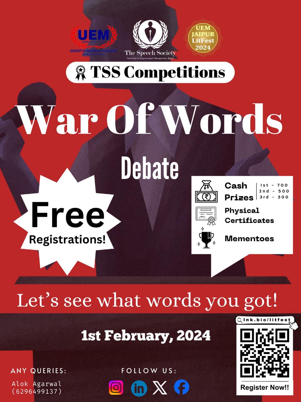 WELCOME TO UEM JAIPUR LITFEST-2024