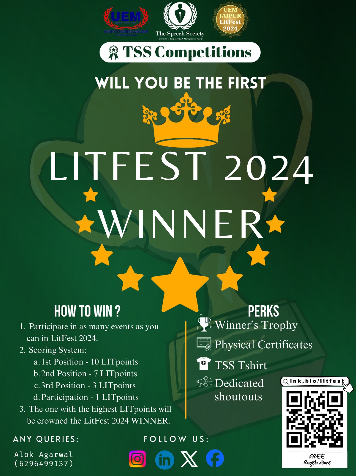 WELCOME TO UEM JAIPUR LITFEST-2024