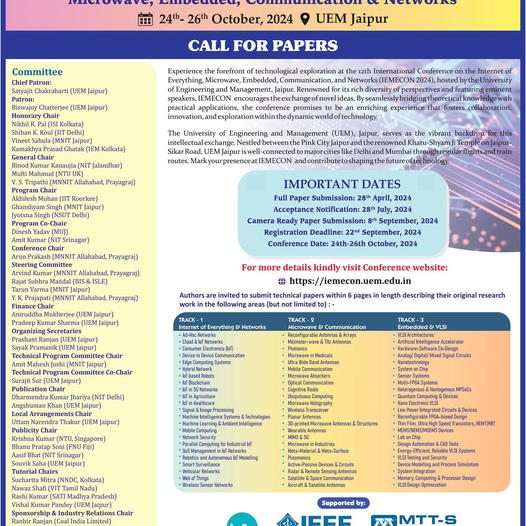 IEMECON 2024 Call for Papers!