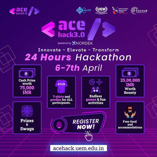 Get ready for the thrill ride of AceHack 3.0 happening in Jaipur on April 6-7, 2024!