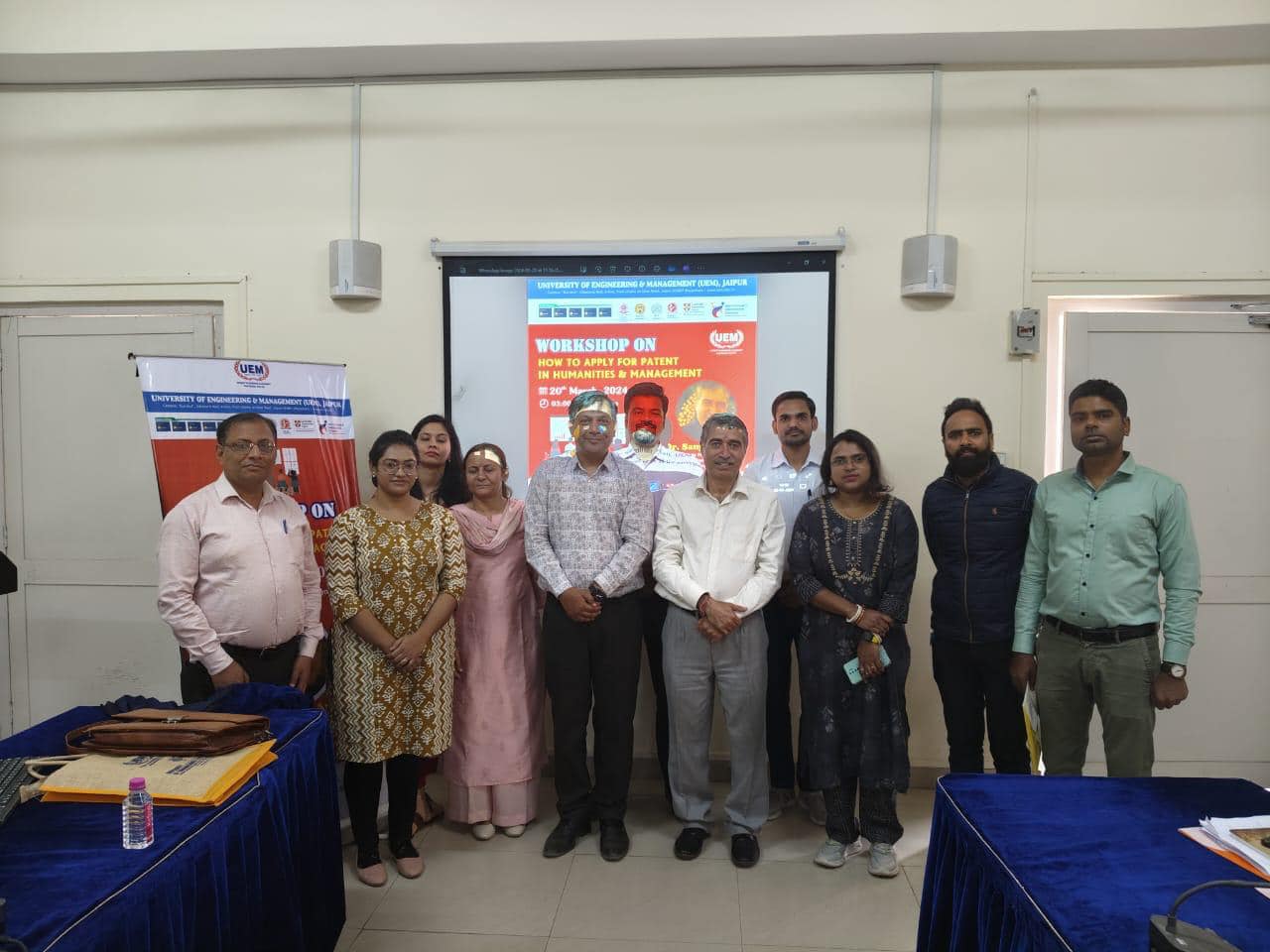 Workshop on How to Apply for Patent in Humanities and Management held at UEM Jaipur