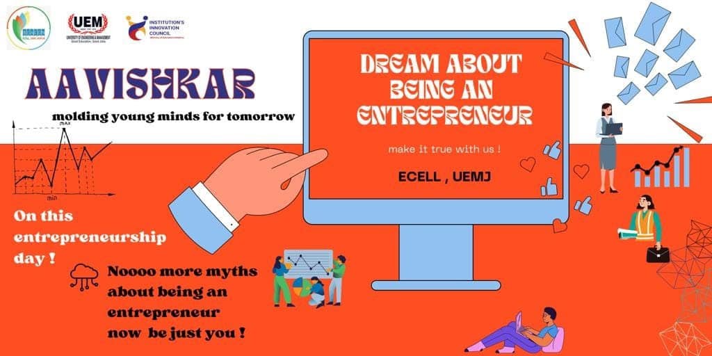 University of Engineering and Management (UEM), Jaipur organized an Innovation & Entrepreneurship Outreach Program titled "AAVISHKAR