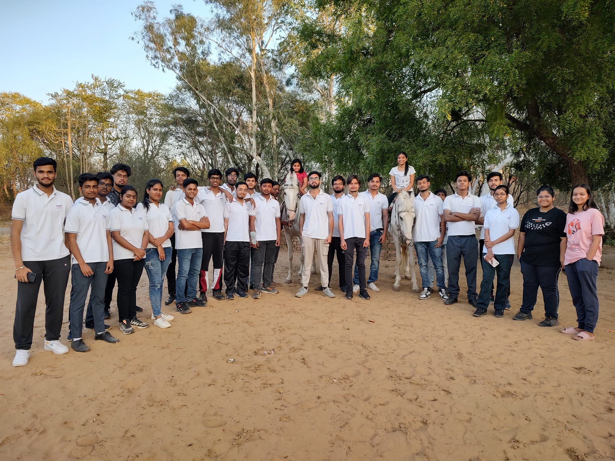 A 3 days horse riding club activities started today at UEM Jaipur campus for the students and staff families.