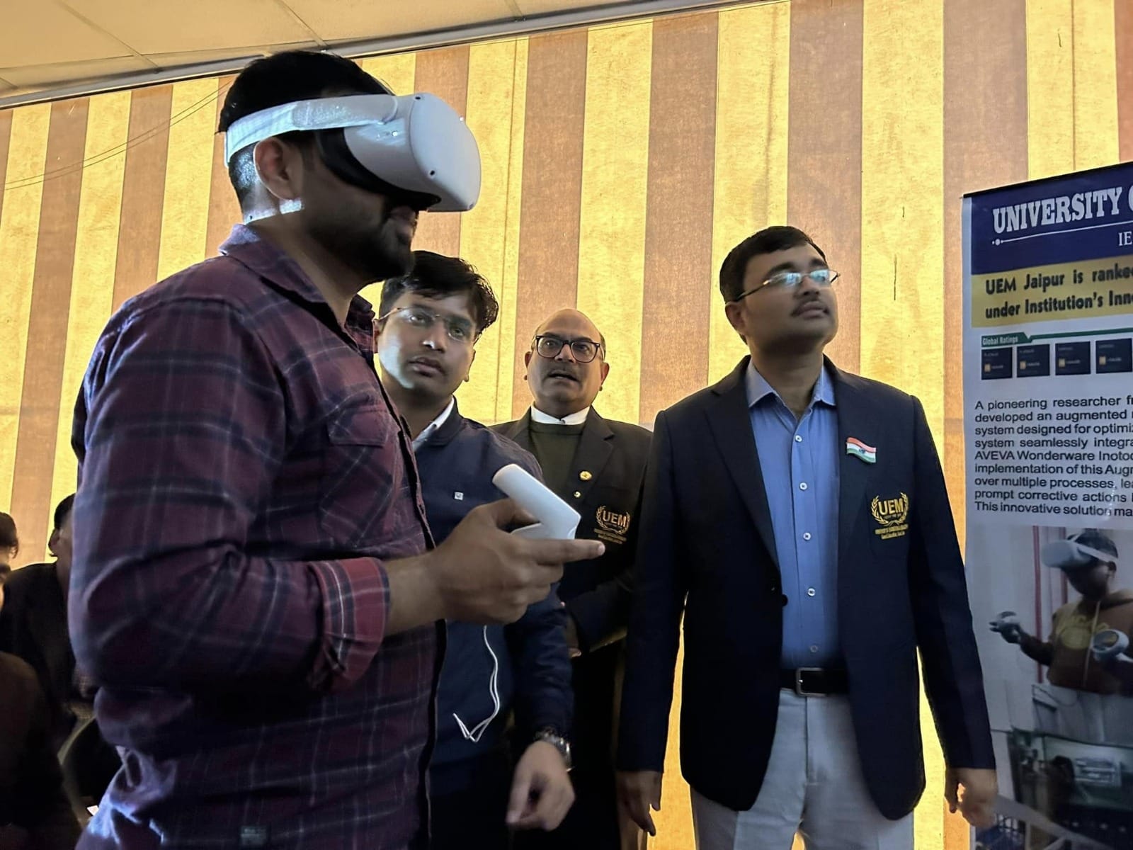 Prof. Dr. Biswajoy Chatterjee, Vice-Chancellor, UEM Jaipur represented UEM JAIPUR - its students and teachers in front of top media houses of the country in Jaipur Press conference.