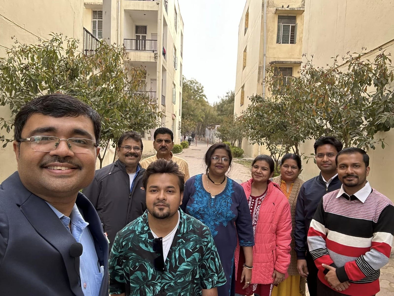 Mr. Subhayu Mallick, passout of the University of Engineering & Management (UEM), JAIPUR in 2017 (now working in Tata Consulting Engineers), came back to meet us, his teachers at the University campus.