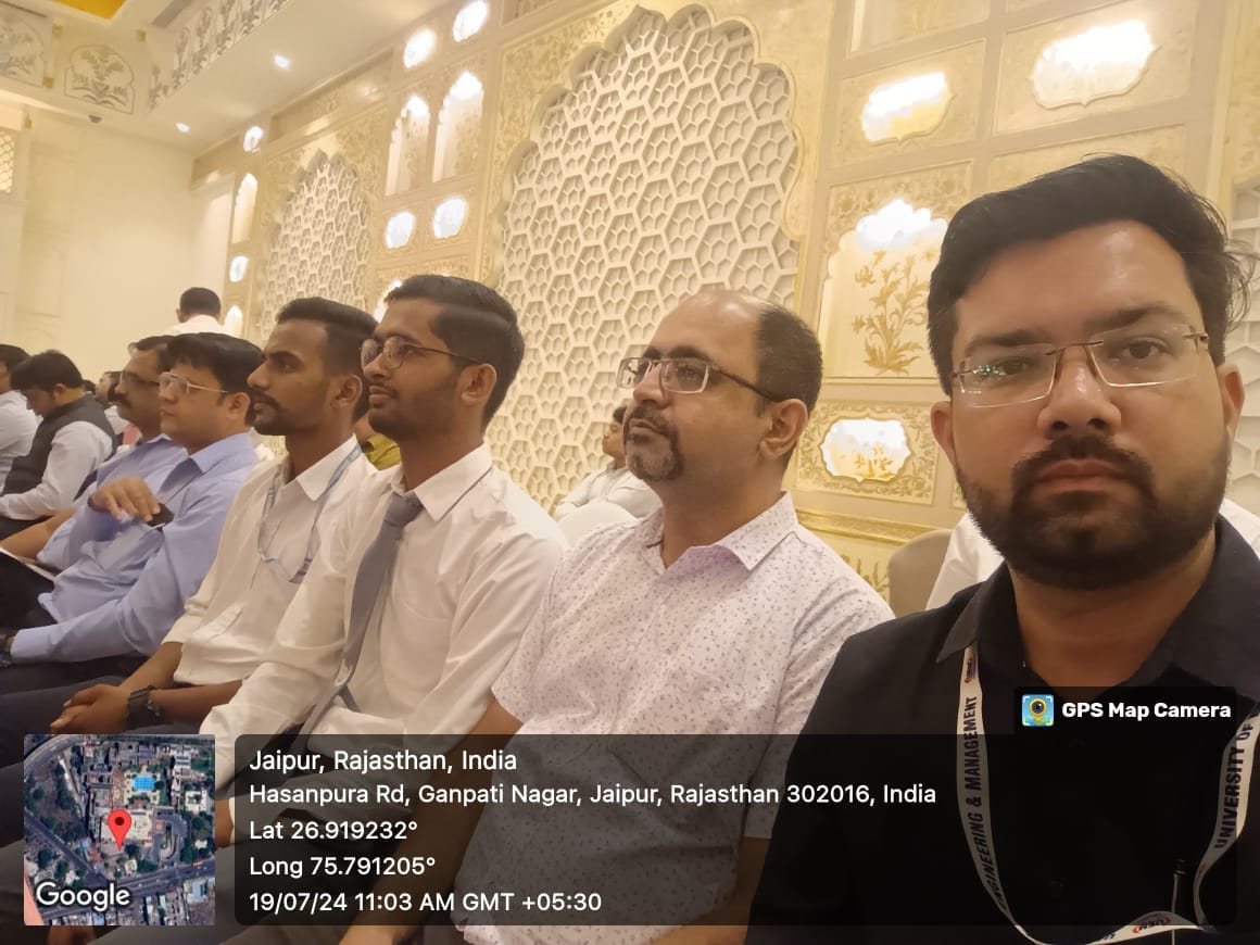 University of Engineering and Management, Jaipur was cordially invited by Confederation of Indian Industry (CII) and Rajasthan State Pollution Control Board on 7th Edition of Environment Summit