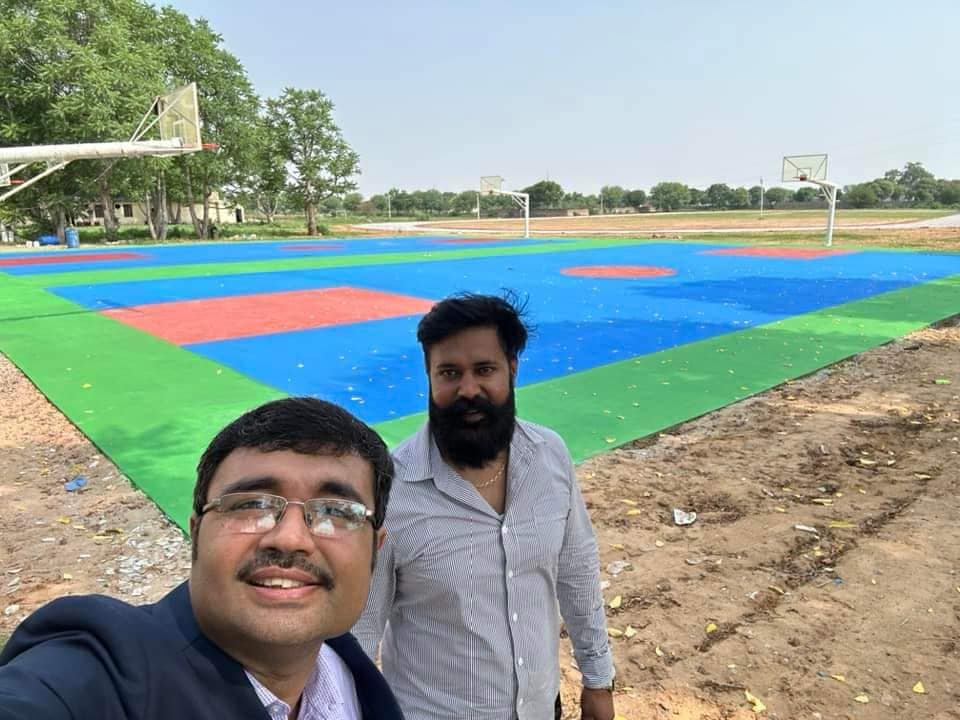 International Sports Complex on the verge of construction completion at the University of Engineering & Management (UEM), JAIPUR