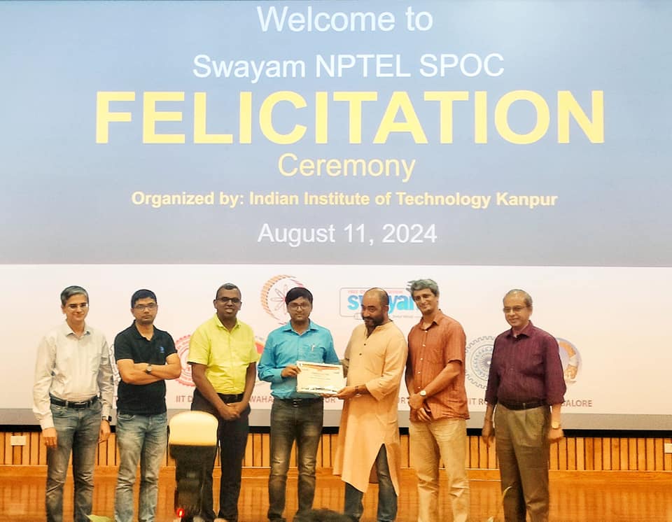 NPTEL SPOC Felicitation Ceremony at IIT Kanpur.