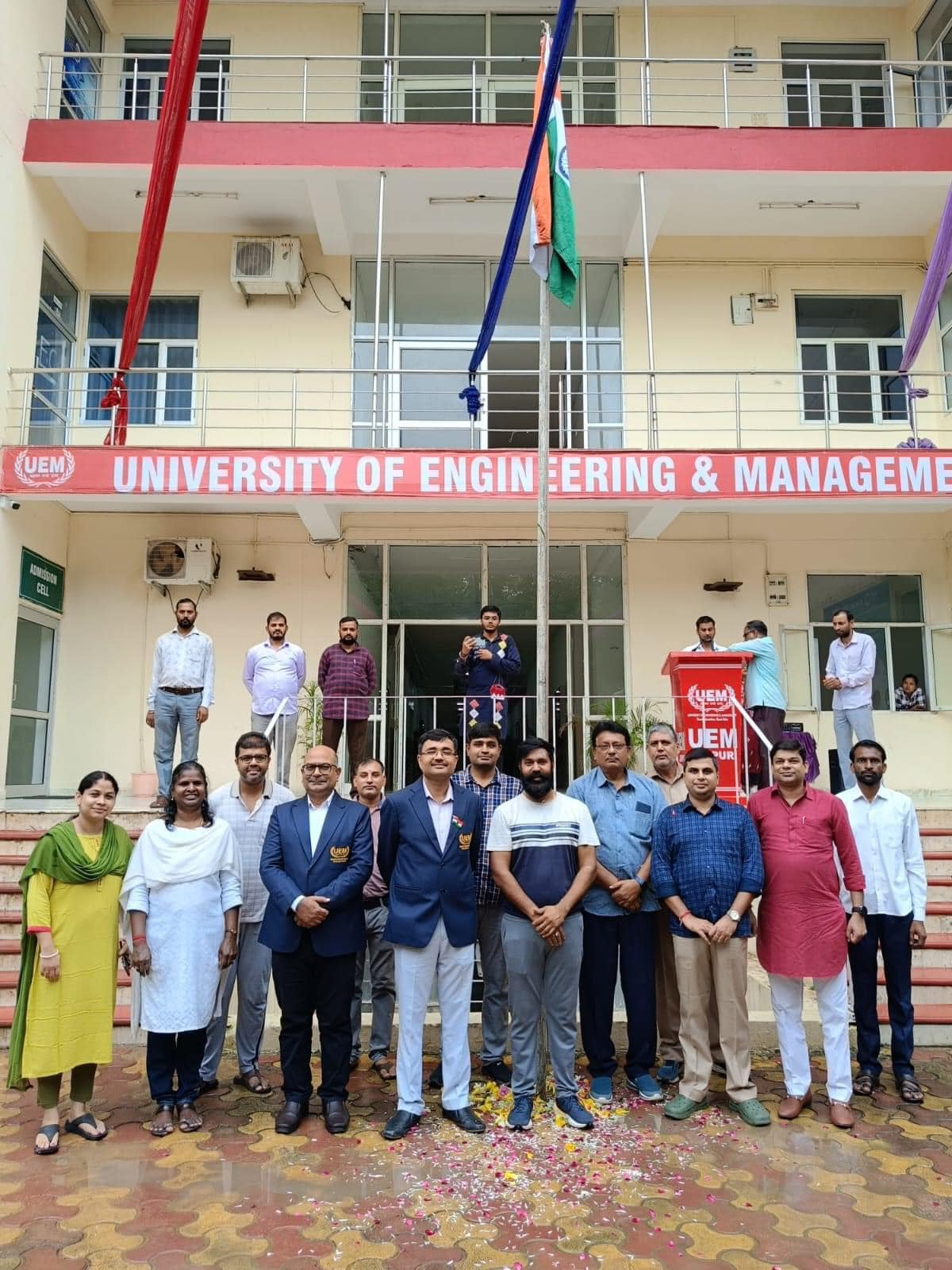 Independence Day celebrations by the students of University of Engineering & Management