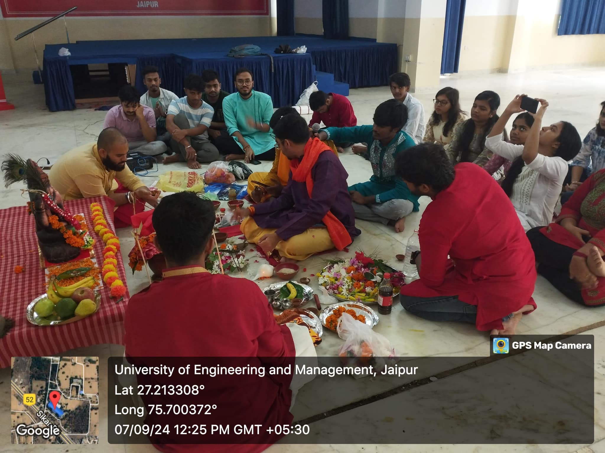Ganesh Puja Celebrations at University of Engineering & Management (UEM), Jaipur.