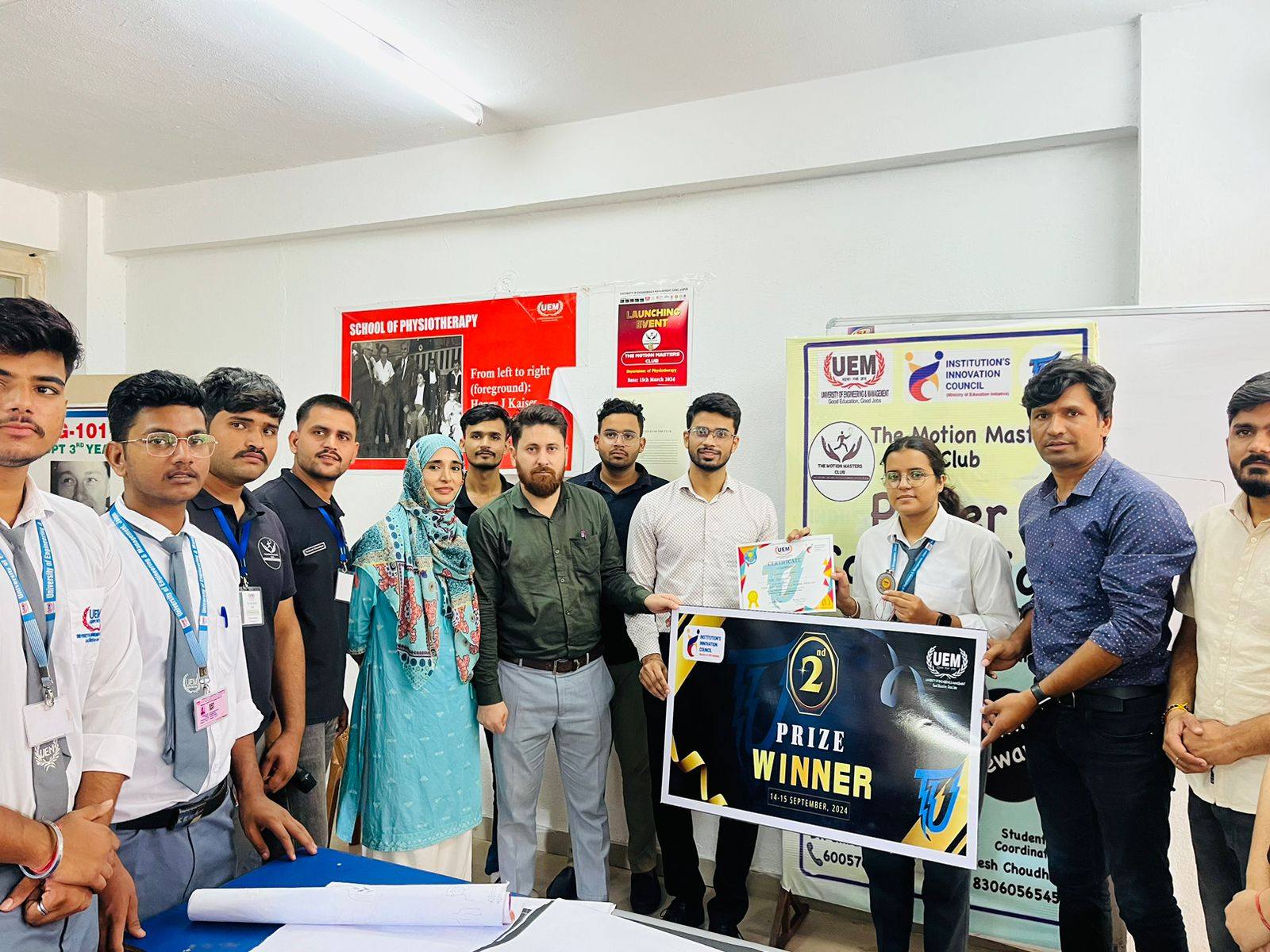University of Engineering & Management (UEM), Jaipur presents Poster competition by The Motion masters club
