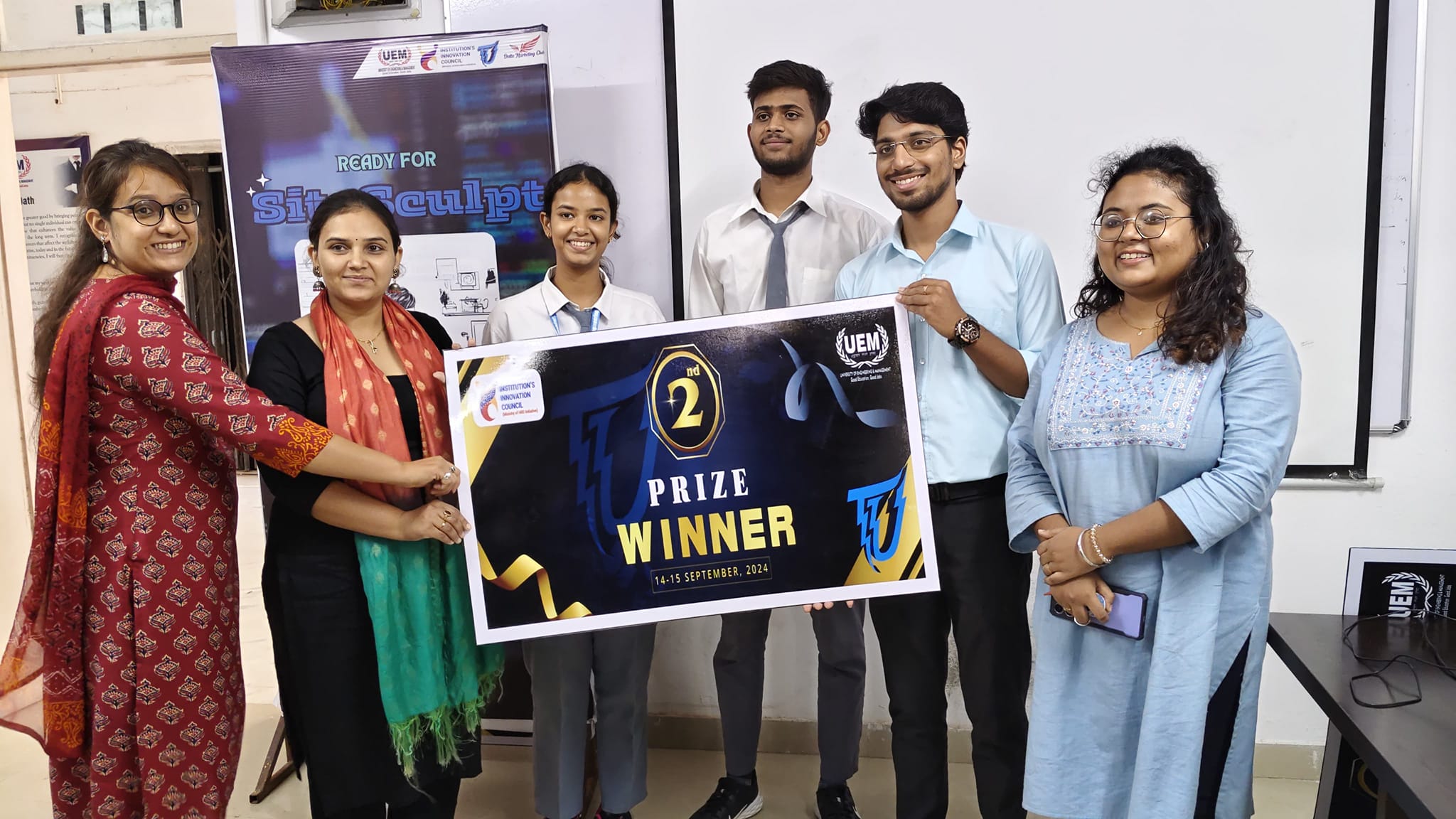 Dalta Marketing Club's Sitesculpt event in Techutopia, University of Engineering & Management (UEM), Jaipur