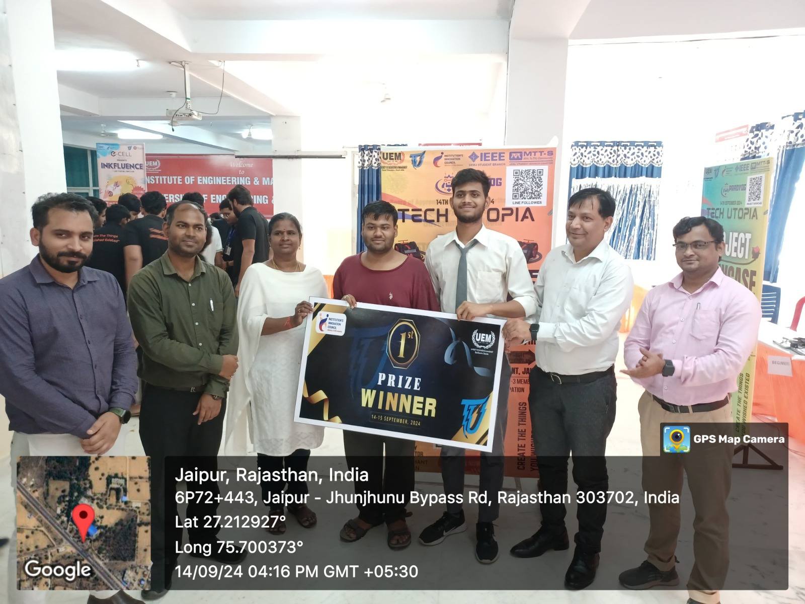 On 14th September, as part of the Techutopia Techfest, two events Project Exhibition and Line Follower were organized.