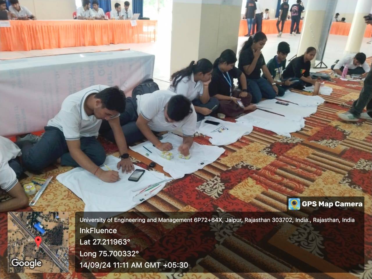 InkFluence : A T-Shirt Painting Competition at University of Engineering & Management (UEM), Jaipur