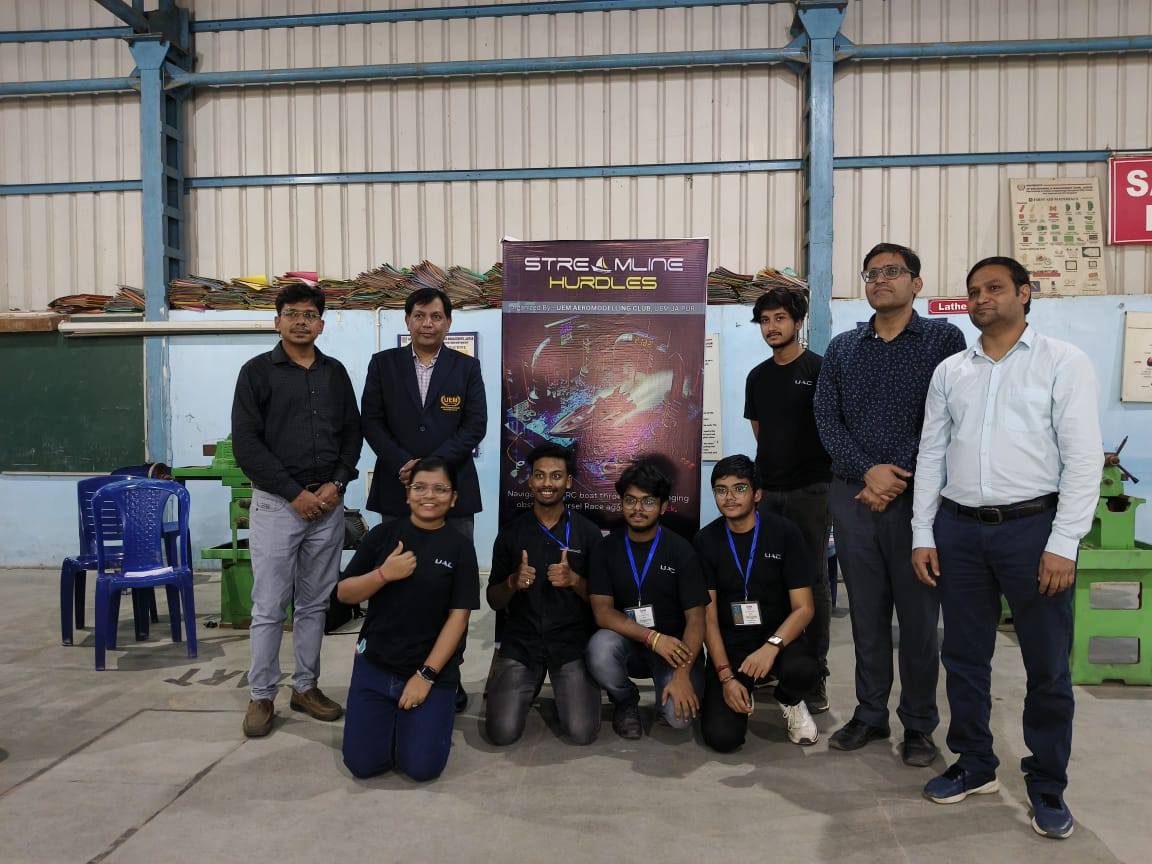 University of Engineering & Management (UEM), Jaipur presents Streamline Hurdles organized by UEM Aeromodelling Club.