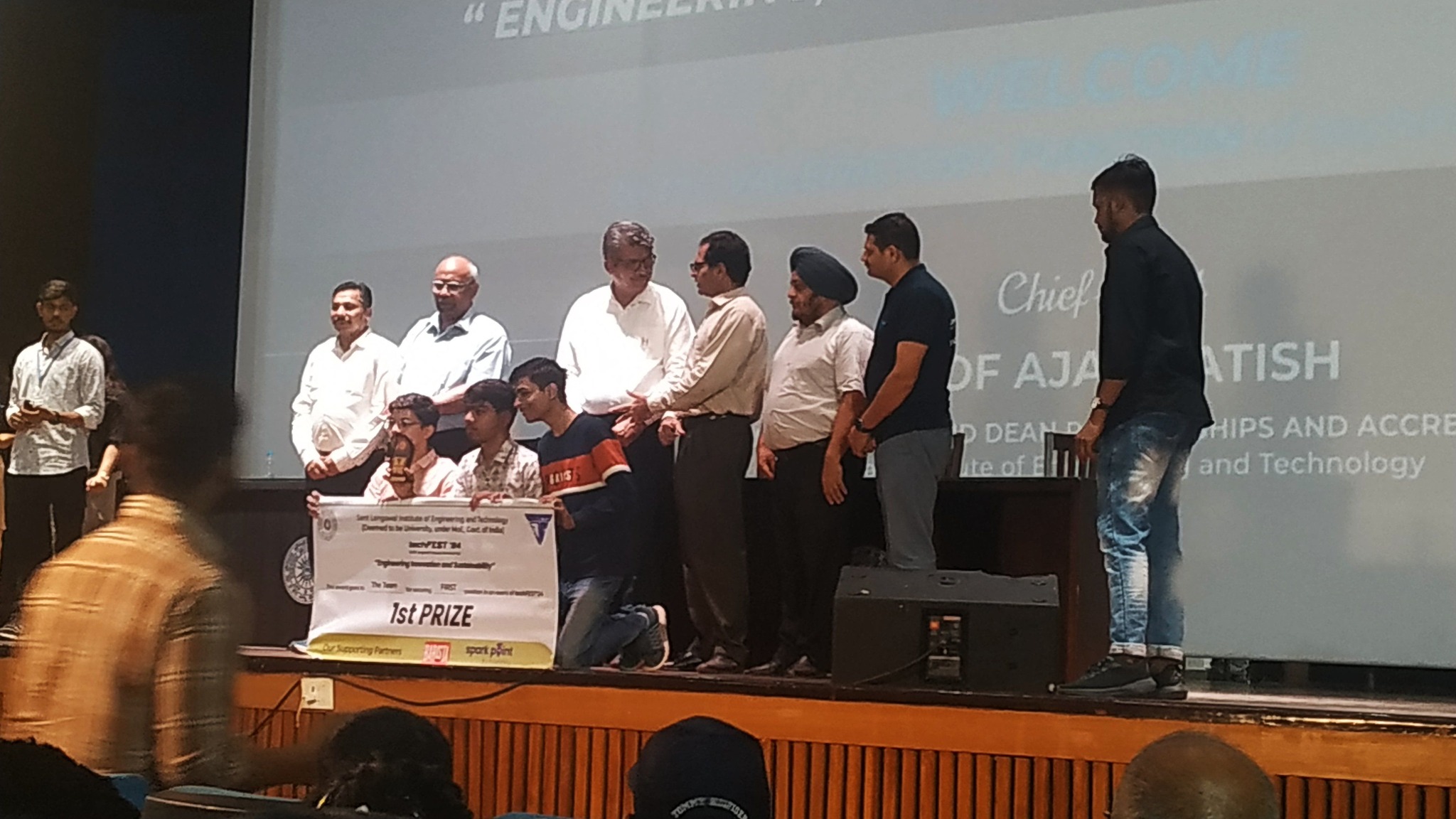 Winner at project expo at SLIET LONGWAL techfest.