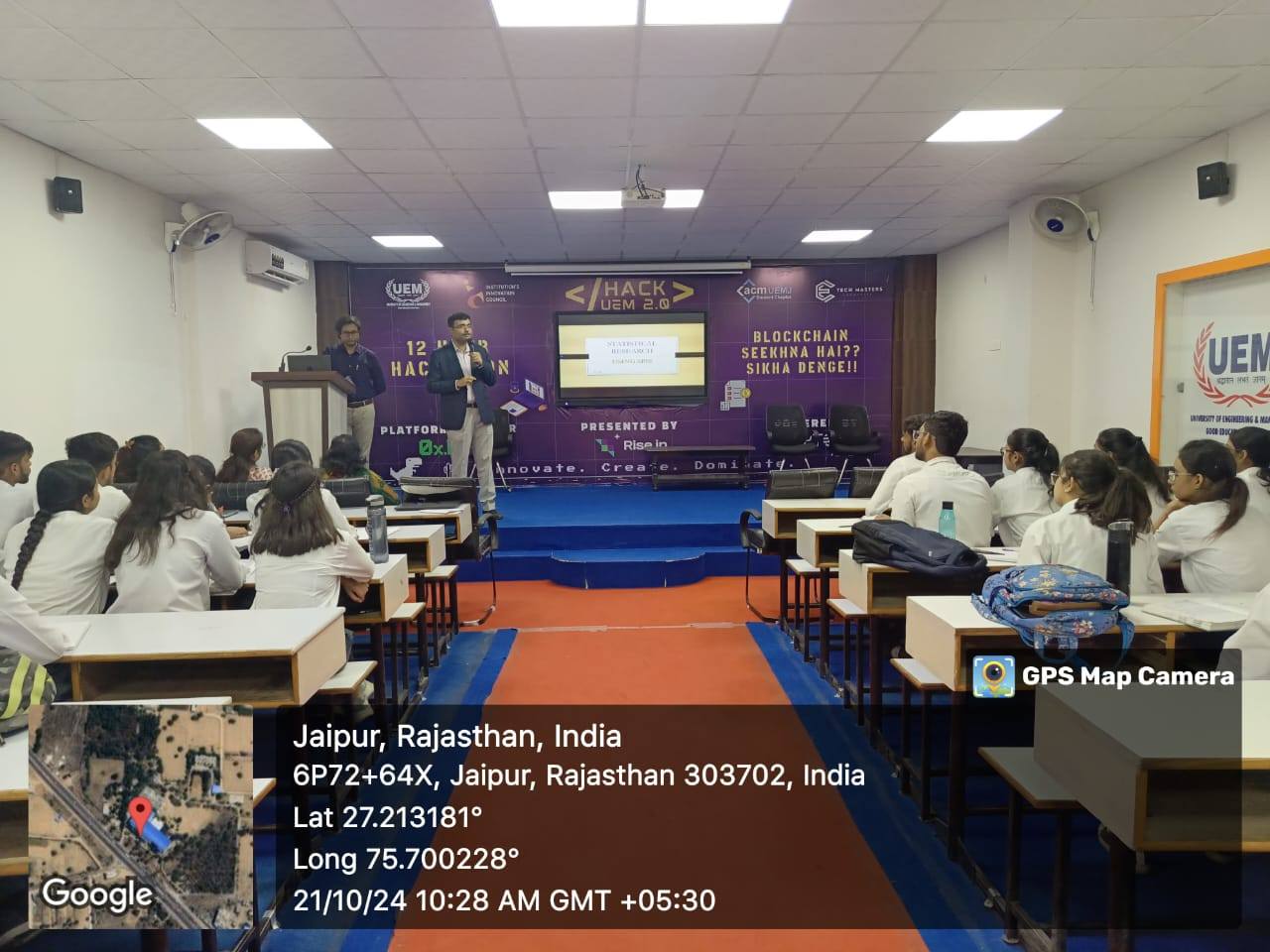 School of Management, UEM Jaipur proudly presents an enriching workshop on Statistical Research using SPSS, led by Prof. Sourav Banerjee, HOD, BBA Department.