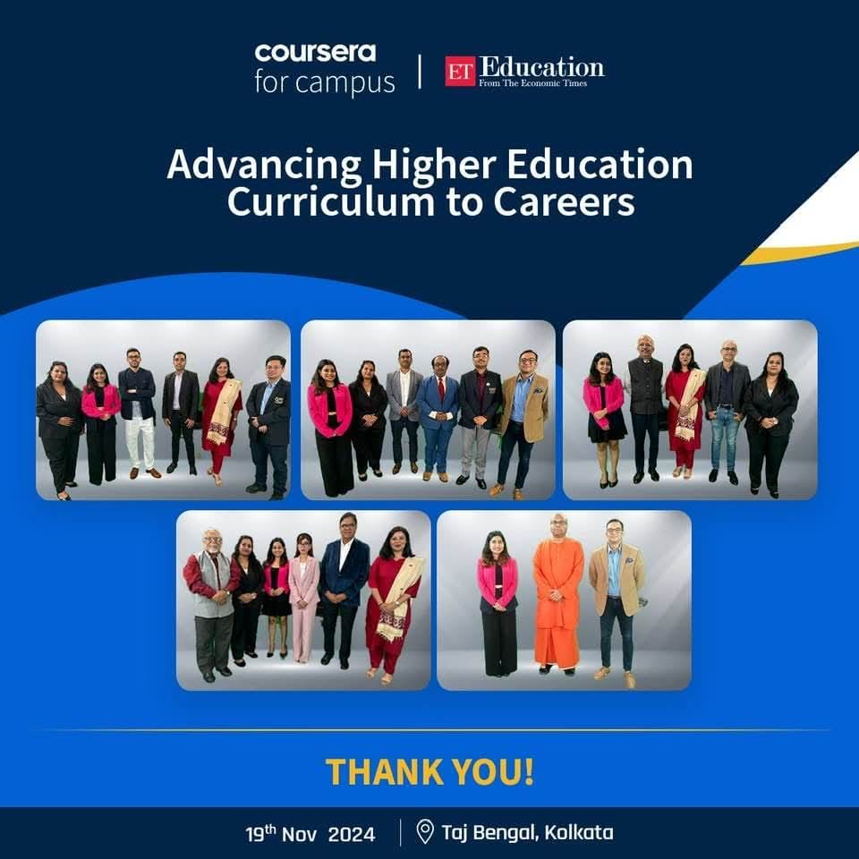 It was an honour for us to be a part of this array of eminent educationists in Coursera and ET Education led discussion on “Advancing Higher Education Curriculum to Careers”.