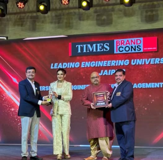 It was a matter of honour for University of Engineering and Management (UEM) Jaipur, to receive this award, as the Leading University from Jaipur, from the Times of India Group.