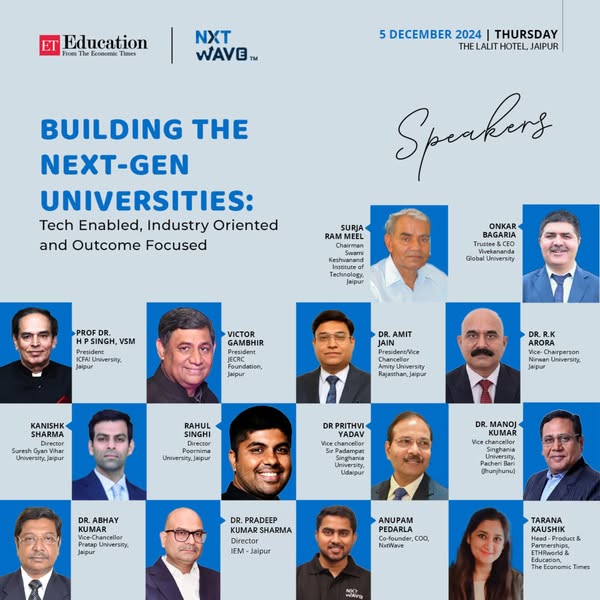 Connecting leaders - Exclusive Roundtable Discussion by ETEducation | 5th December, The Lalit Hotel, Jaipur.