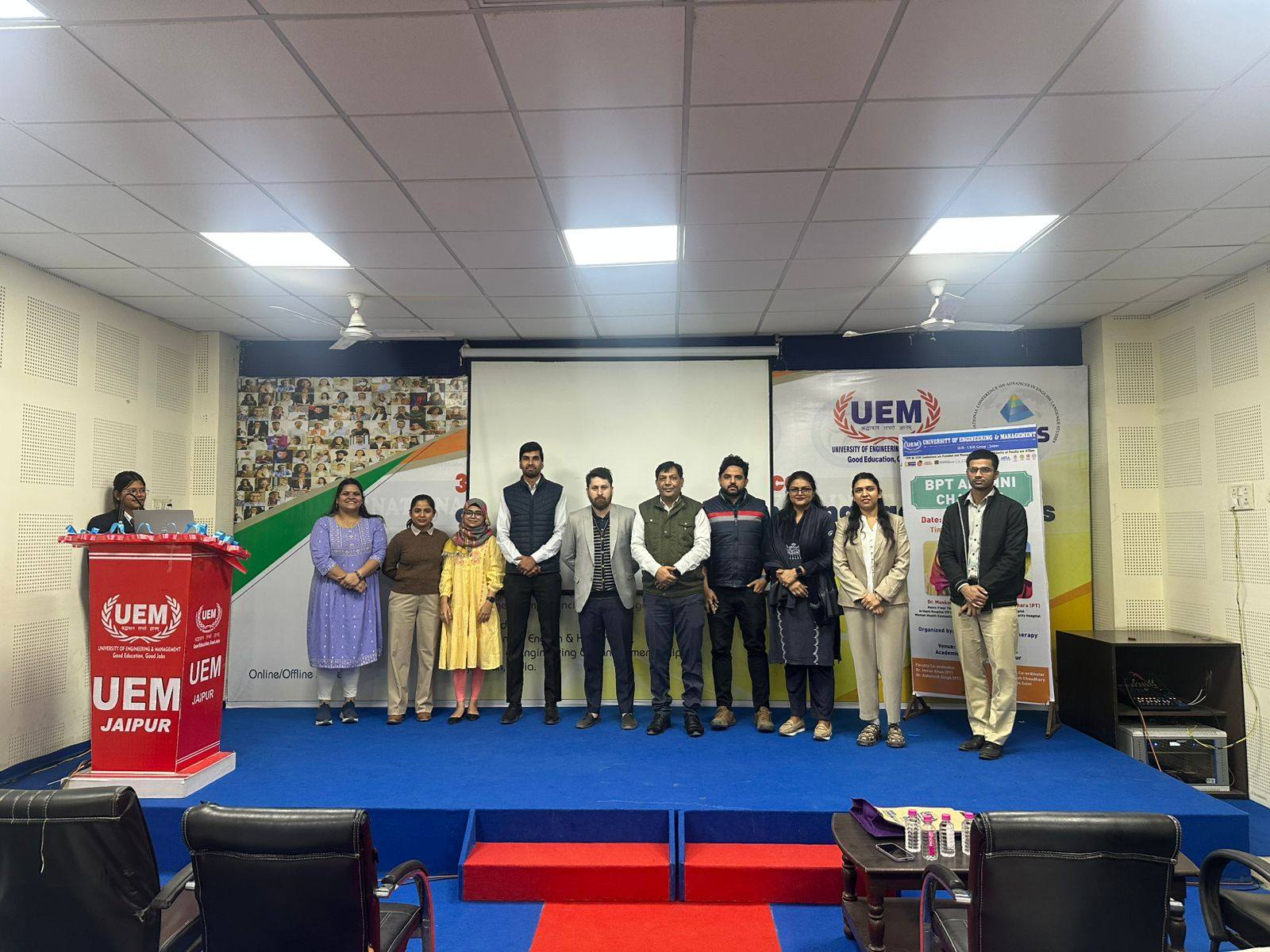 The BPT Alumni Chapter event at UEM Jaipur, inaugurated by Associate academic Dean sir (Dr Mukesh yadav) on December 2, 2024, was a resounding success.