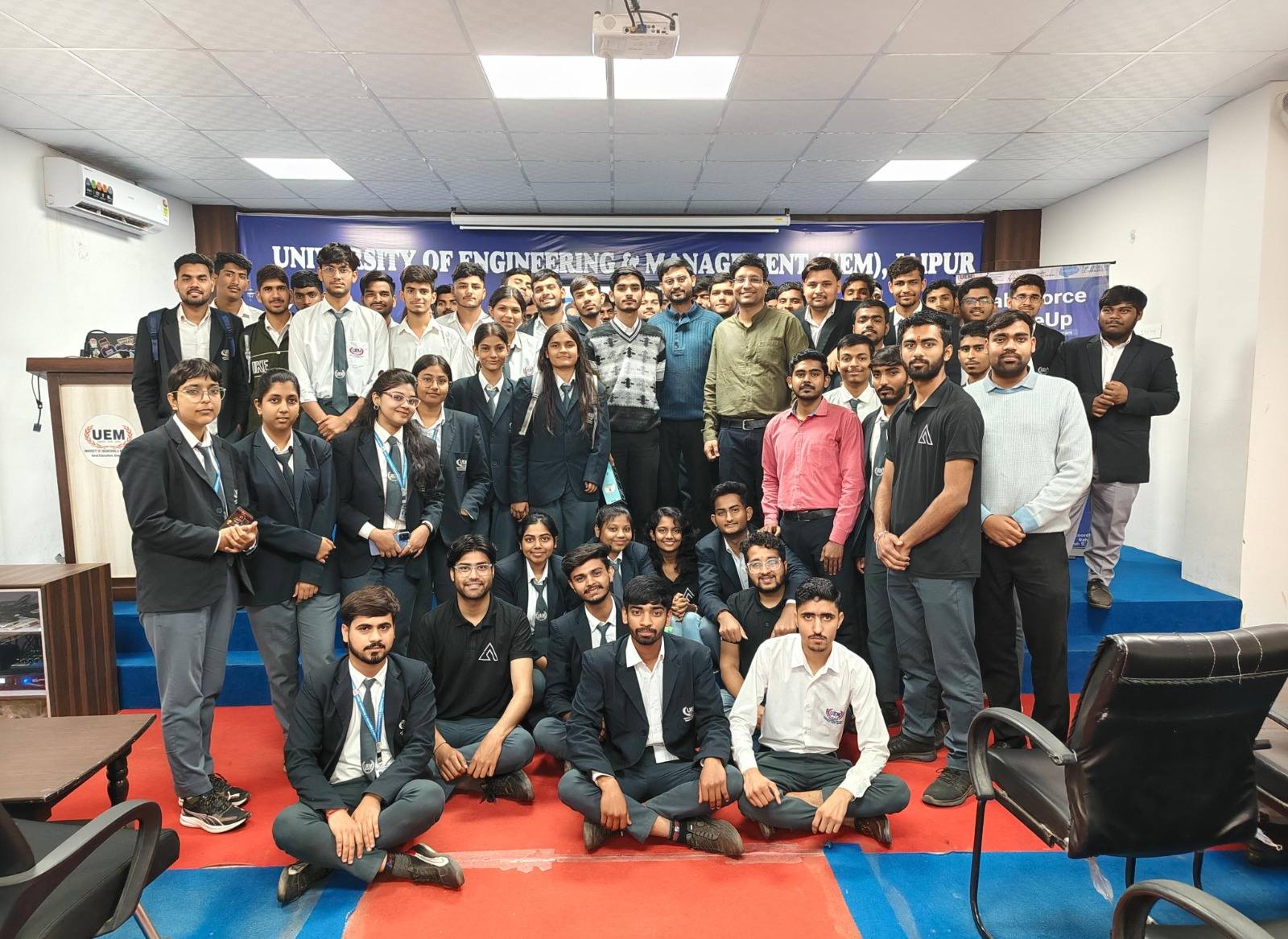 Department of Computer Applications, University of Engineering & Management (UEM), Jaipur organized the " Salesforce ScaleUp " session.