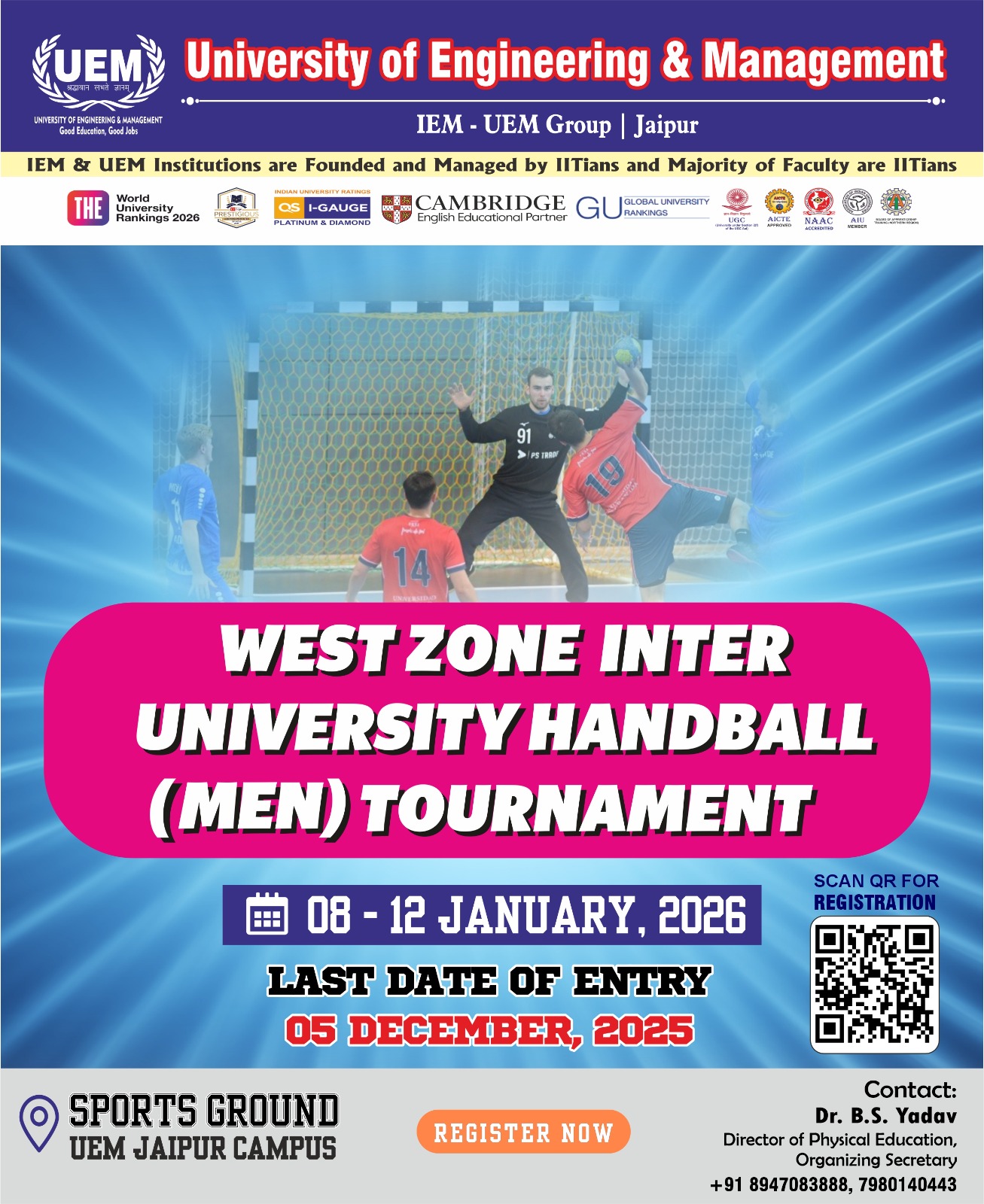 West Zone Inter-University Handball (Men) 2025-26